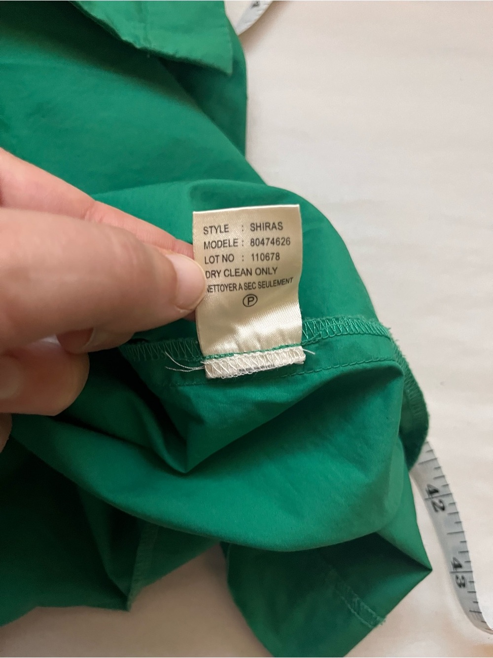 Theory Kelly Green Shiras Dress Poplin Cotton Back Cutout 8 - Picture 9 of 12